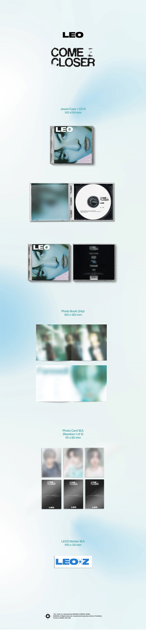 楽天市場】LEO [ COME CLOSER ] EP Album / リオ ボイプラ 2 ボーイズ