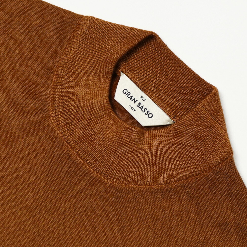 グランサッソ / GRANSASSO / モックネック ニット / 長袖 / 12G メリノ