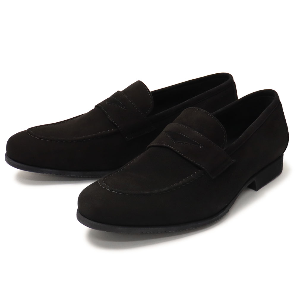 フェランテ / FERRANTE / ISEO / スエード ローファー【ネイビー