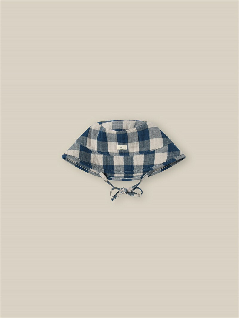 楽天市場】オーガニックズー Pottery Blue Gingham Bucket Sun Hat 2-3