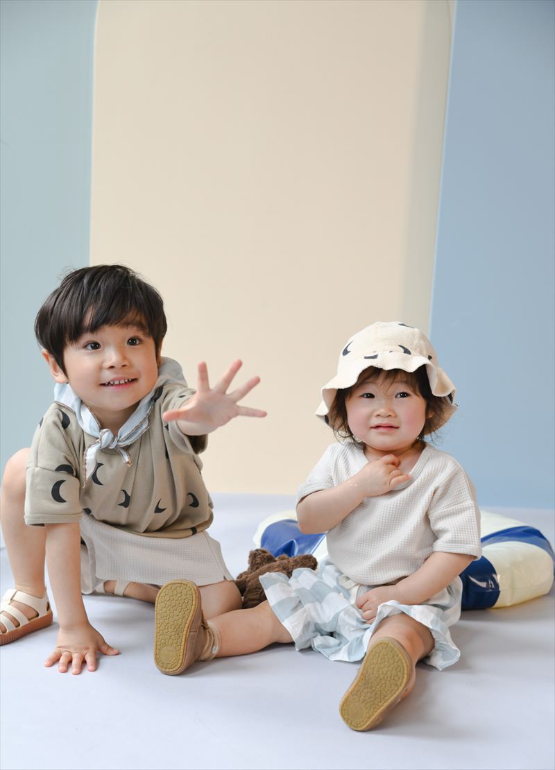 organic zoo Pebble Midnight テリーサンハット｜月柄 ベビー＆キッズ