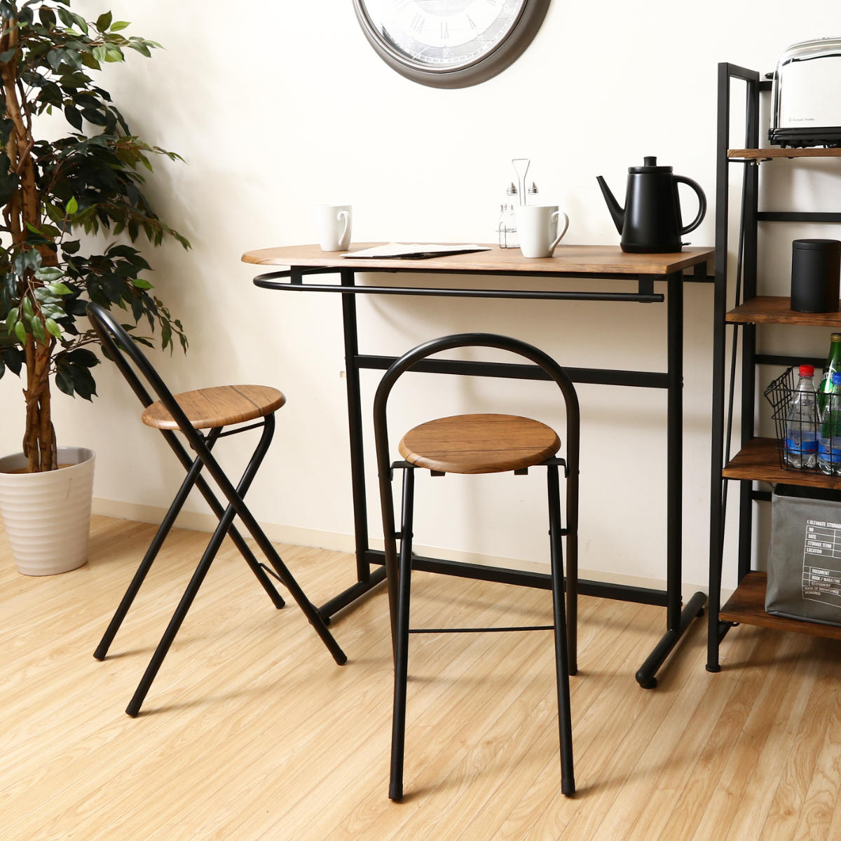 楽天市場】カウンターテーブル 3点セット テーブル×1 チェア×2