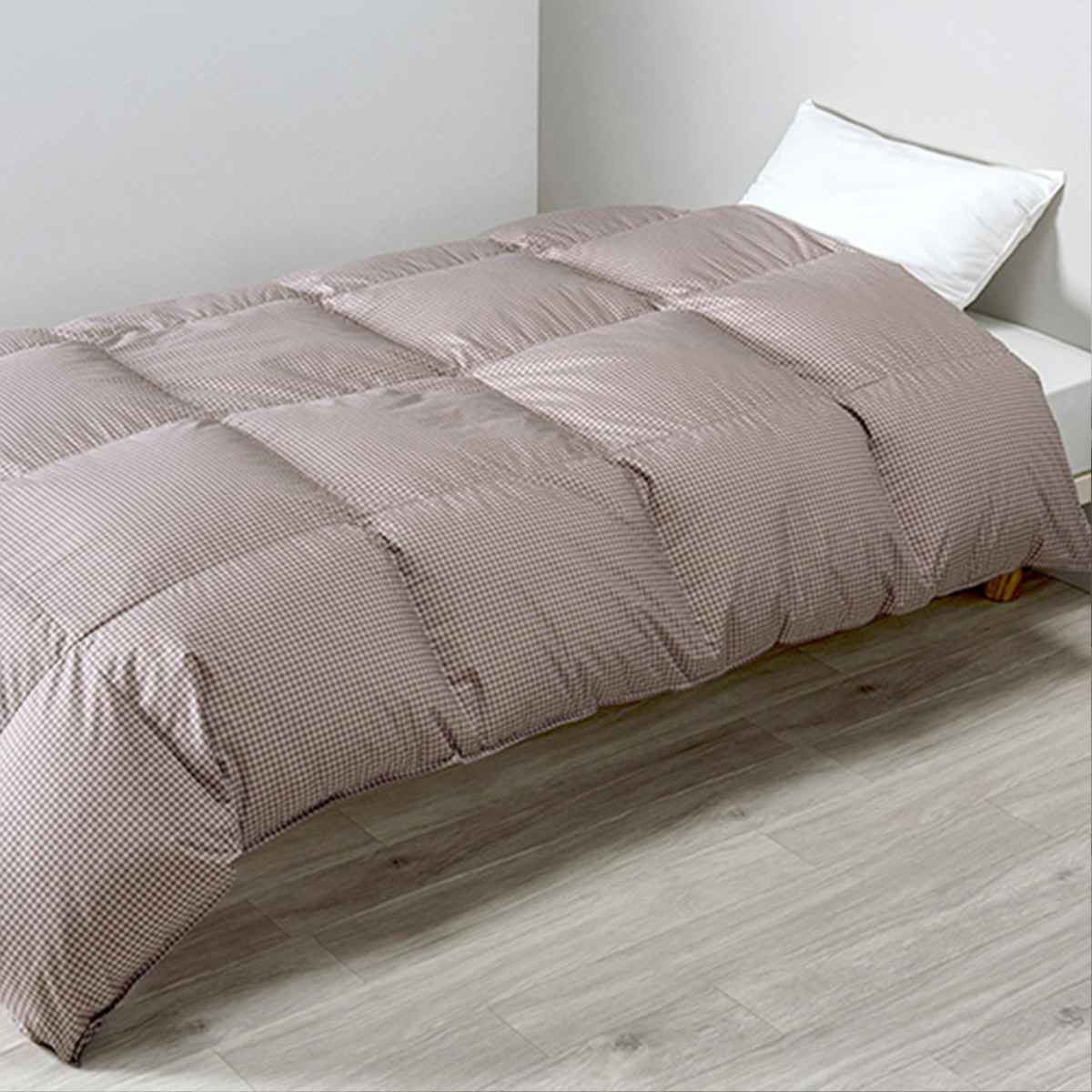 楽天市場】西川 羽毛布団 ホワイトダックダウン90％ 千鳥格子 スリー