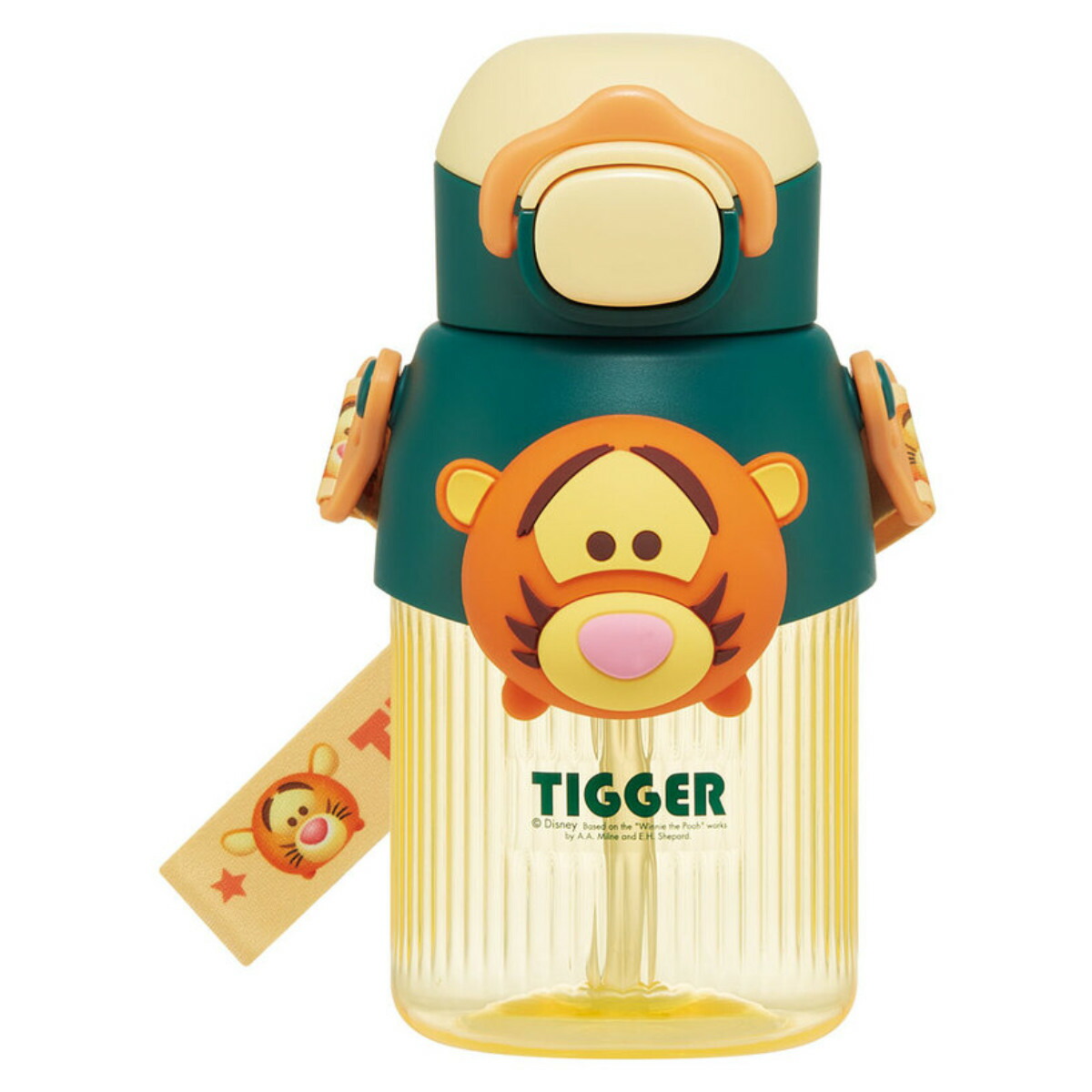 楽天市場】水筒 590ml マスコットストローボトル ツムツムティガー