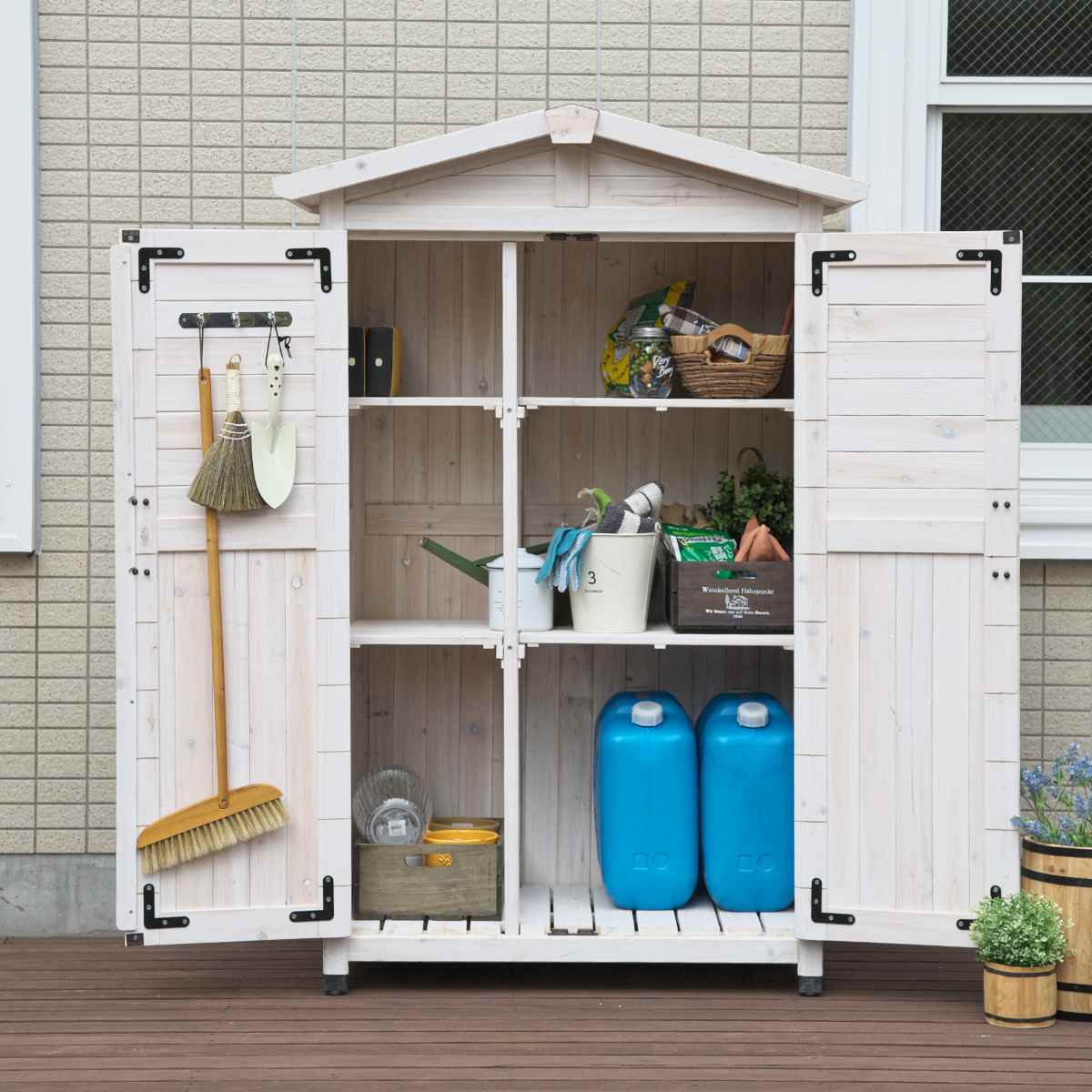 No8 三角屋根の簡単移動 FLOWERS MARKET FRESH 棚4段 No8 三角屋根の