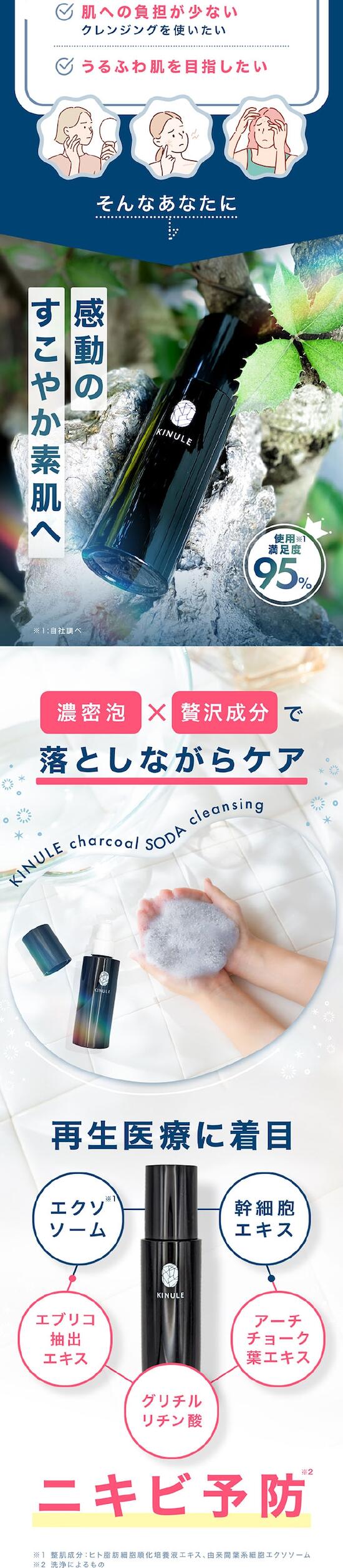 楽天市場】【定期購入で20%オフ】 KINULE(キヌレ) 炭酸 soda 炭 重曹