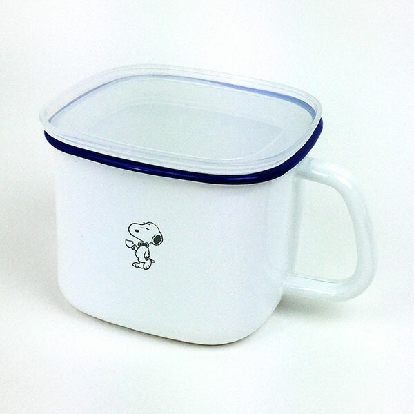 スヌーピー ホーロー 容器 キャニスター白 グッズ(MCD) - キャラクター
