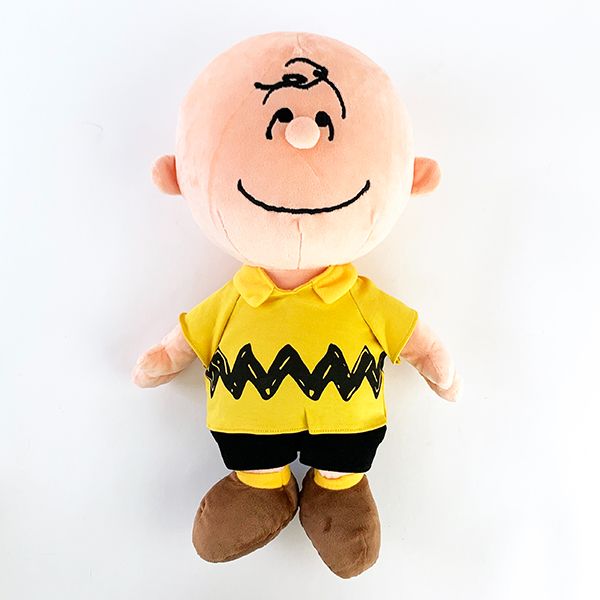 スヌーピー ソフト チャーリー・ブラウン M 上目 ぬいぐるみ