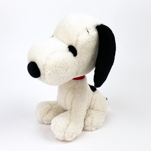 スヌーピー ぬいぐるみ レトロおすわり M インテリア ホワイト