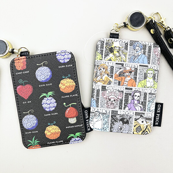 ワンピース 麦わらの一味 リール付きパスケース 定期入れ 通勤通学