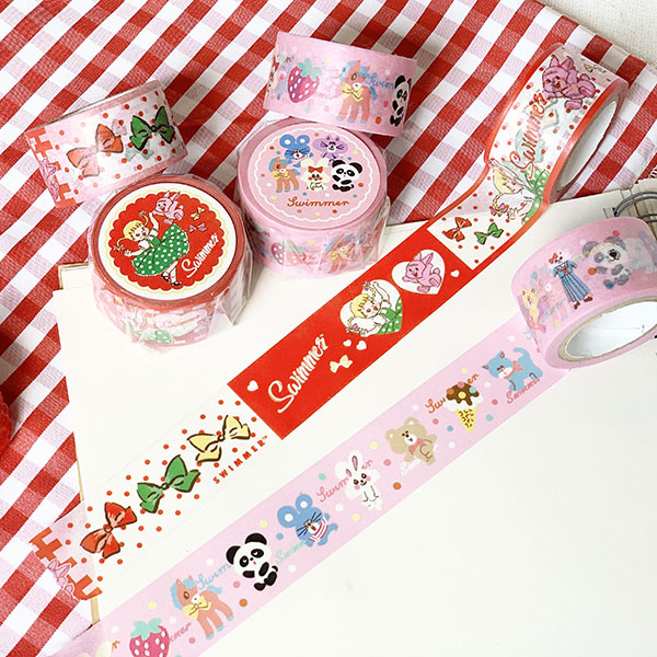 SWIMMER マスキングテープ RD dancing girl オトナコレクション