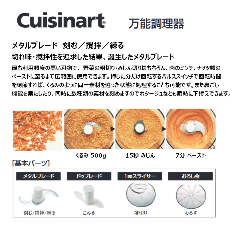 楽天市場】クイジナート フードプロセッサー DLC-NXJ2PS 単機能 4.2L