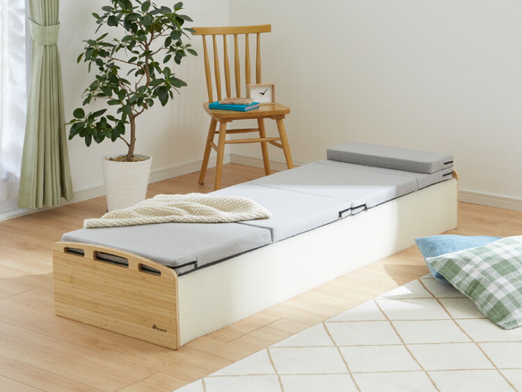 楽天市場】ペーパーベッド マットレス付き 折りたたみ スリム 軽量 幅