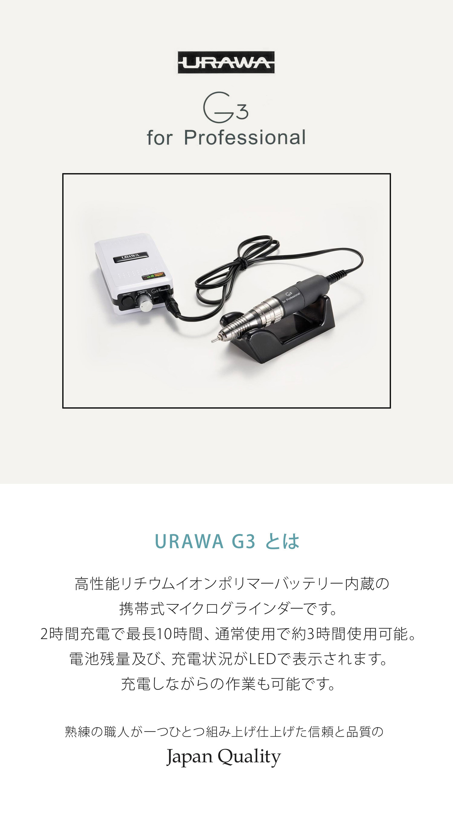 楽天市場】ネイルマシン ネイルマシン本体 ウラワ URAWA ポータブル