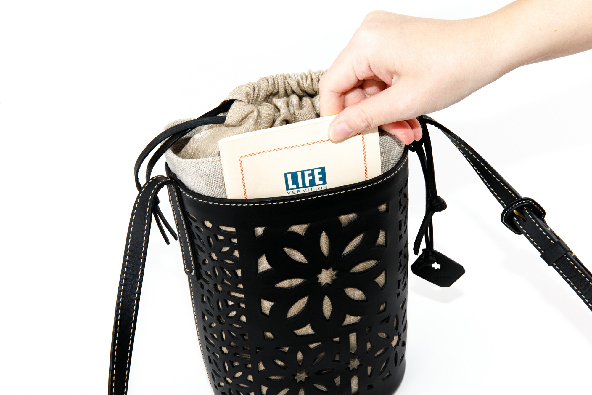 楽天市場】☆ genten ゲンテン バッグlinen cut work（リネンカット