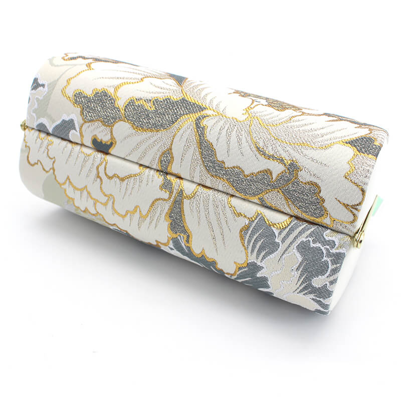 草履バッグセット 草履 バッグ グレー 白 花柄 Fサイズ フリーサイズ