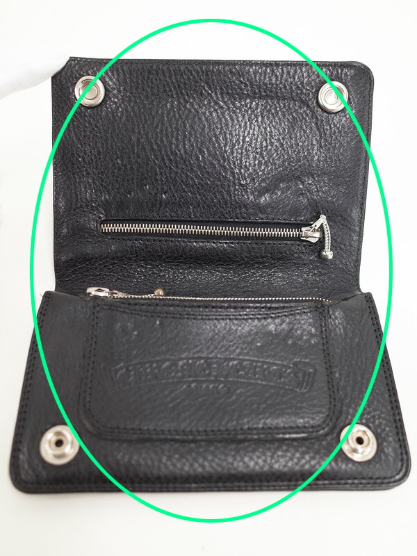 Chrome Hearts】クロムハーツ『クロスボタン 2ジップ ウォレット』2246