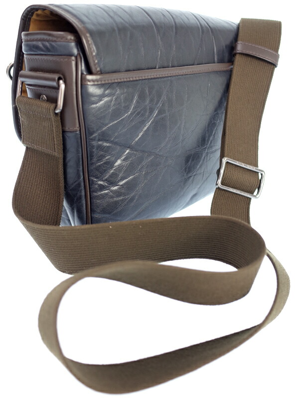 HUNTING WORLD】ハンティングワールド『レザー ショルダーバッグ