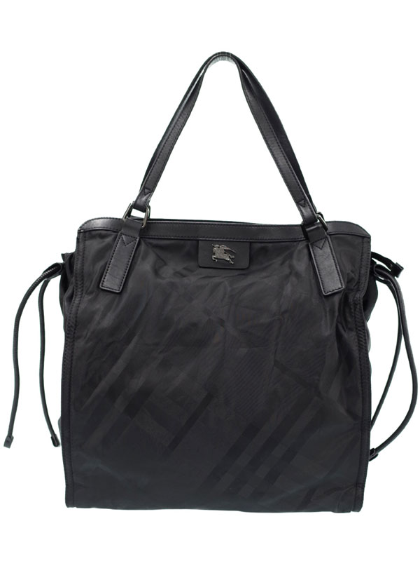 BURBERRY】バーバリー『チェック柄 ナイロン トートバッグ』メンズ 1