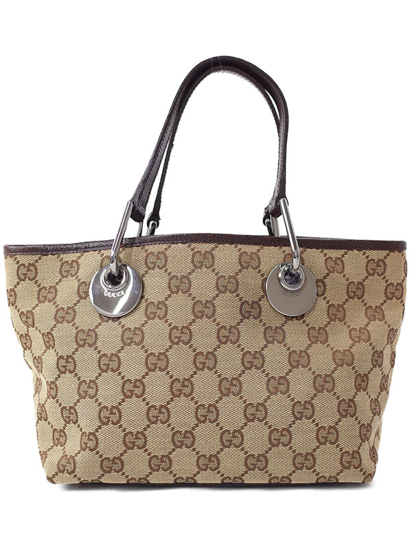 GUCCI】グッチ『GGキャンバス ミニトートバッグ』120844 レディース