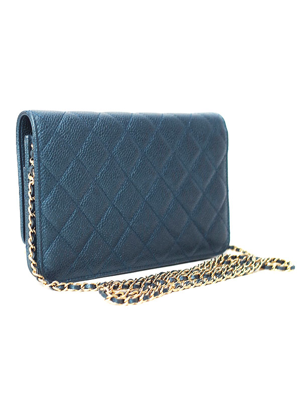 CHANEL】シャネル『マトラッセ ココロック チェーンウォレット』A80766