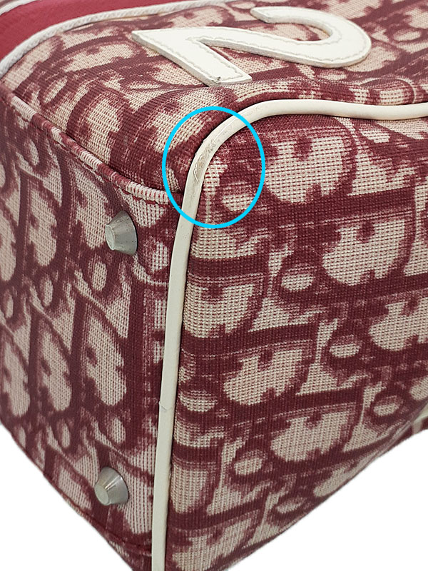 Christian Dior】クリスチャンディオール『トロッター柄 ミニボストン