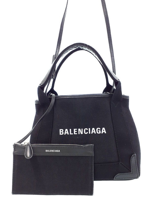BALENCIAGA】バレンシアガ『ネイビー カバスXS』390346 レディース