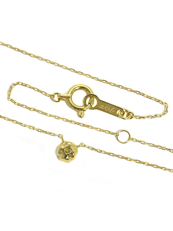 AHKAH】アーカー『K18YG ティア ネックレス 1Pダイヤモンド』1週間保証