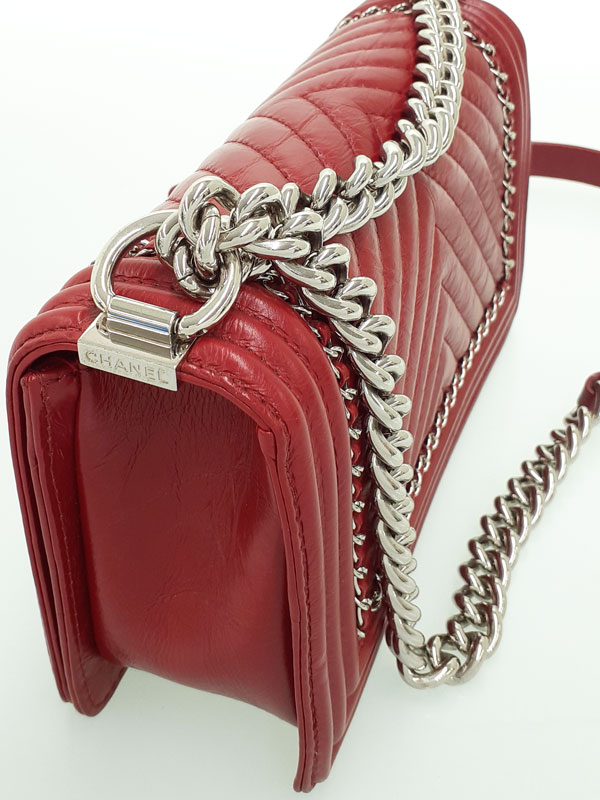CHANEL】シャネル『ボーイシャネル Vステッチ チェーンショルダー