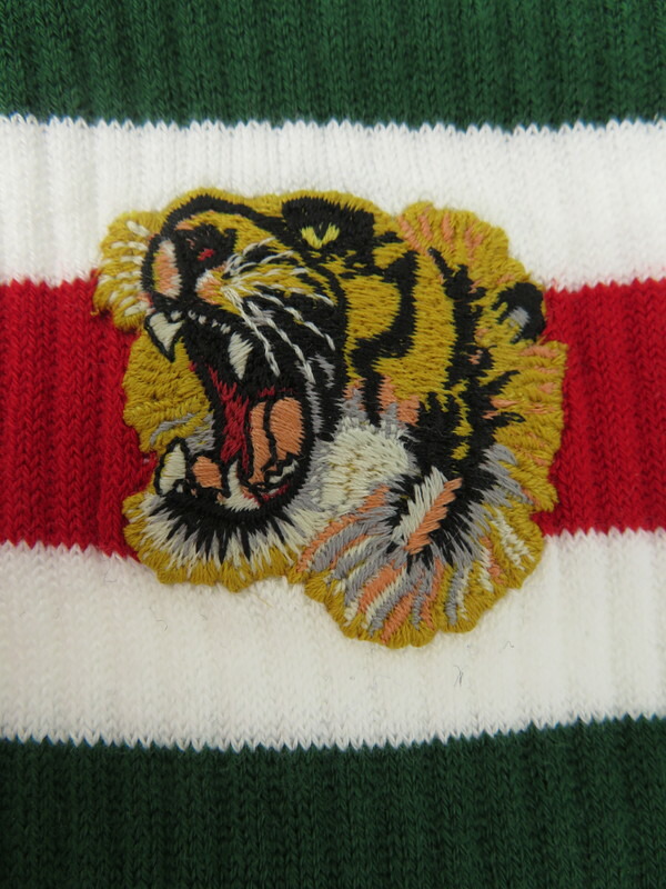 GUCCI】【タイガー付ストレッチコットンソックス】【イタリア製