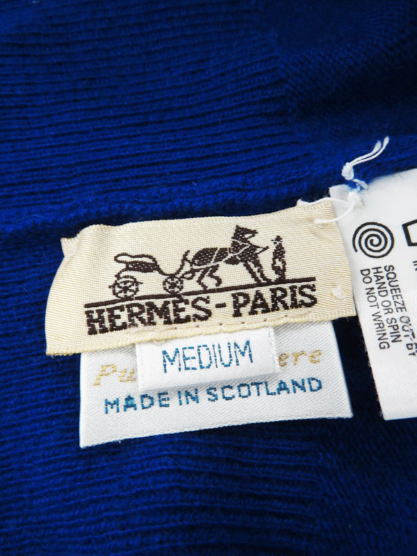 HERMES】【バランタイン】【スコットランド製】エルメス『カシミヤ