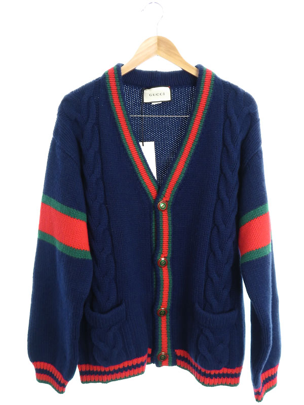 GUCCI】【ケーブルニット】【イタリア製】【トップス】グッチ
