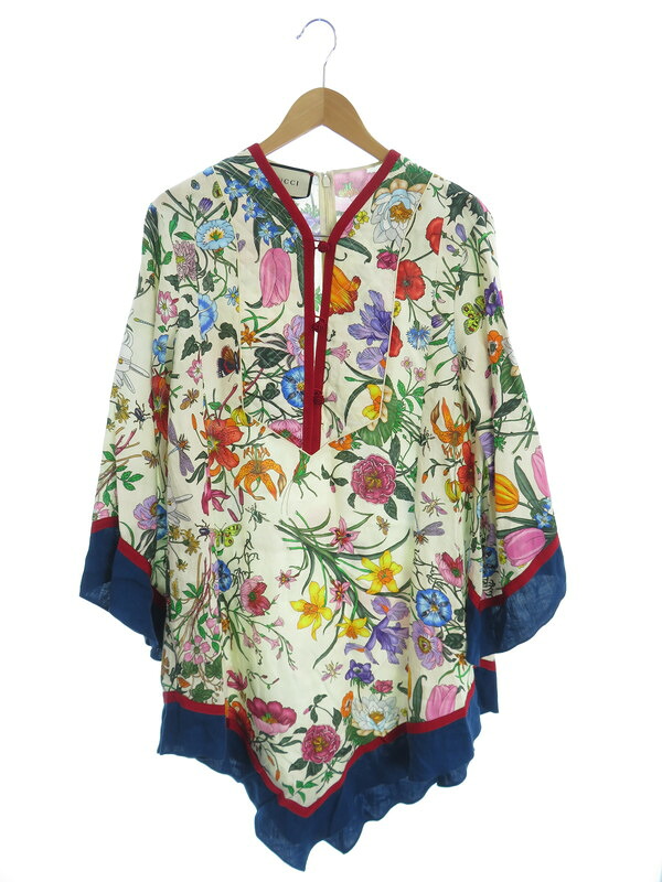 GUCCI】グッチ『KIMONO STYLE DRESS フローラ size38』583042 ZKQ60