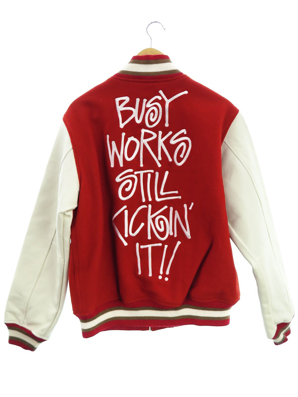 STUSSY】ステューシー『A BATHING APE VARSITY JACKET sizeXL