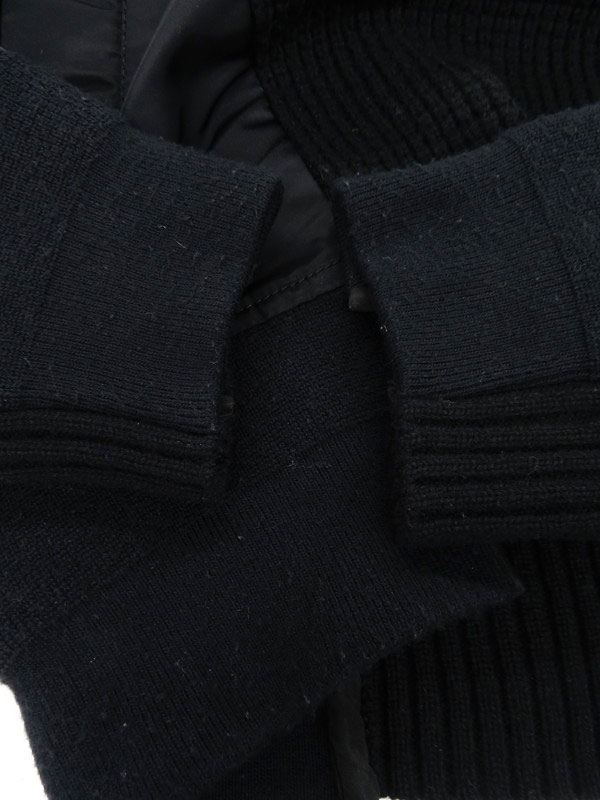 sacai】サカイ『MA-1 ウールニット プルオーバー size3』SCM-031