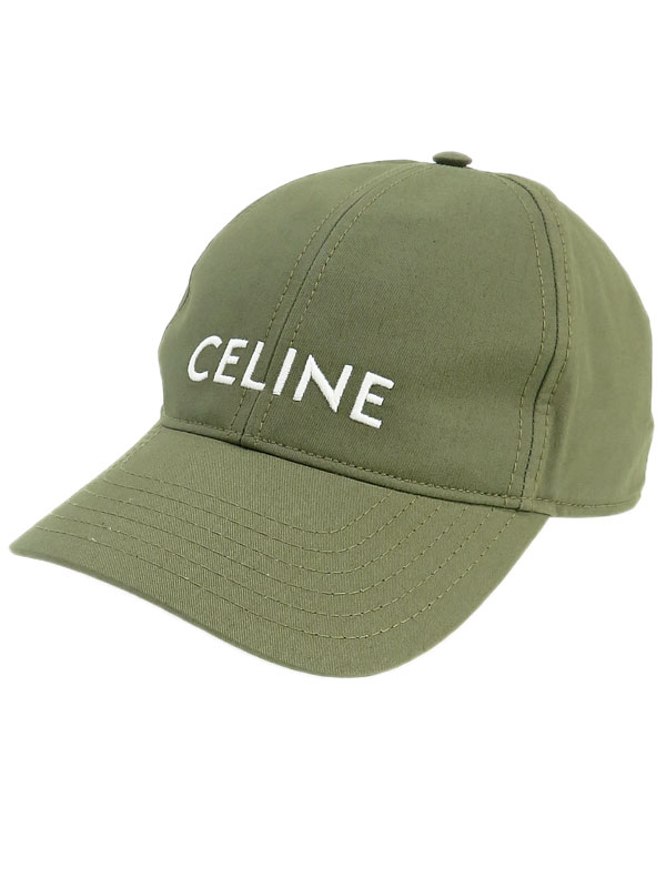 CELINE】セリーヌ『ロゴ刺繍入り ベースボールキャップ コットン