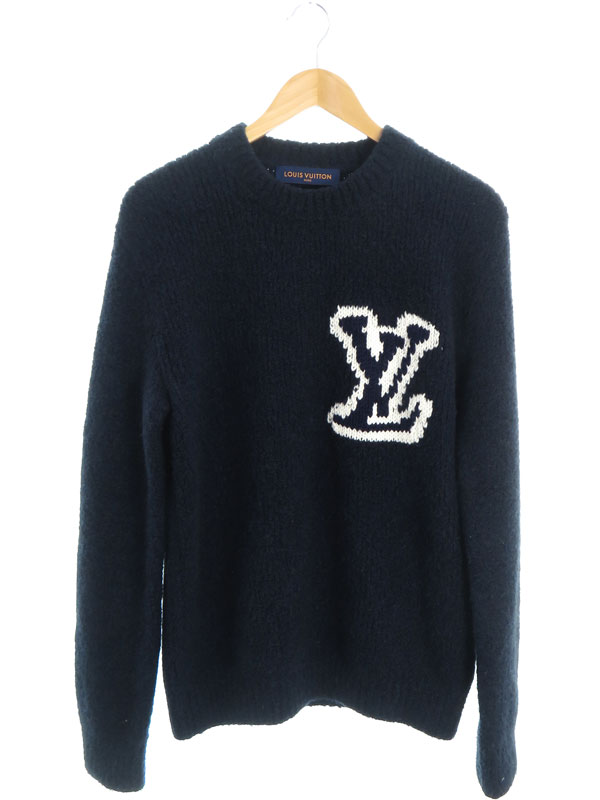 LOUIS VUITTON】ルイヴィトン『インタルシアクルーネックセーター ロゴ