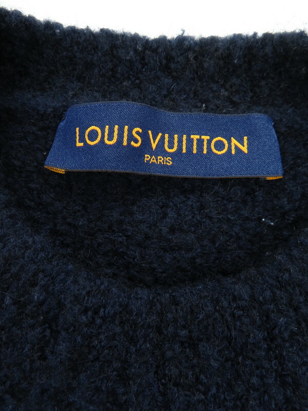 LOUIS VUITTON】ルイヴィトン『インタルシアクルーネックセーター ロゴ