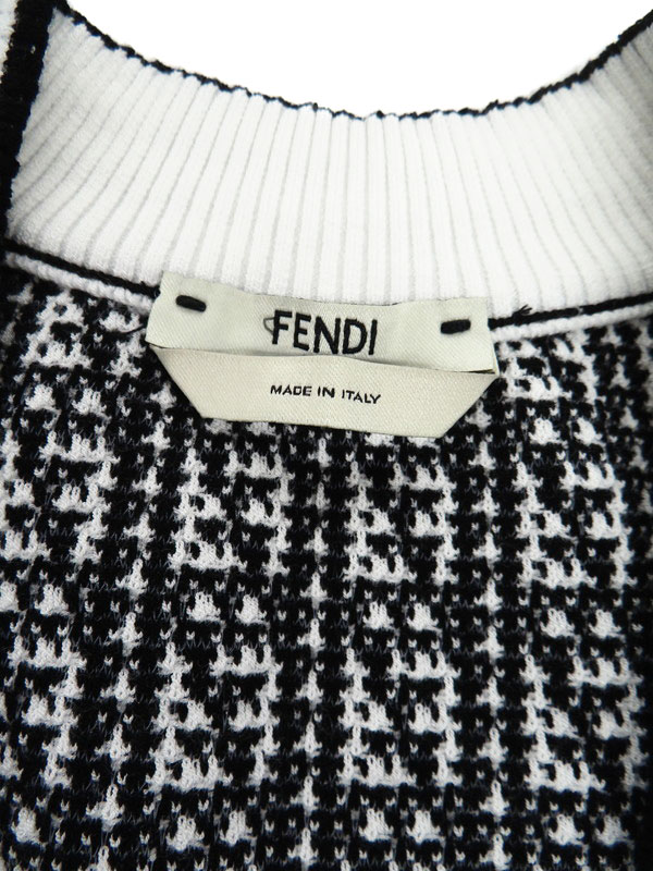 FENDI】フェンディ『FFロゴ ズッカ柄 カーディガン size36』FZC869