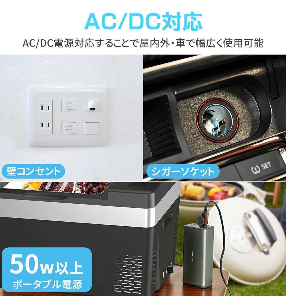 楽天市場】ポータブル 冷凍庫 車載冷蔵庫 30L ポータブル 1年保証 -22