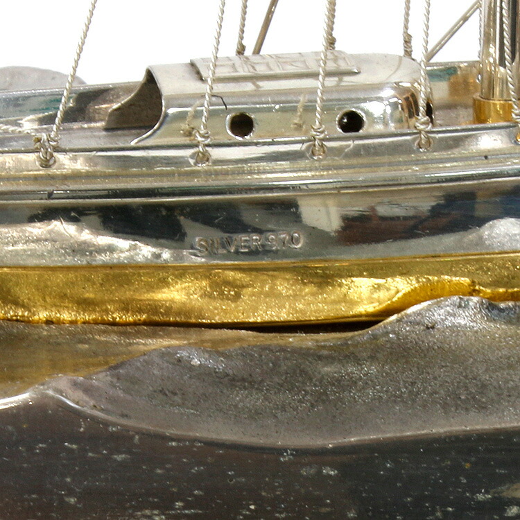 楽天市場】【限界値下げ祭2-OF】【送料無料】【中古】SV970 銀製 船