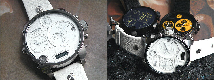 楽天市場】ディーゼル 時計 DIESEL DZ7194ホワイト×シルバー