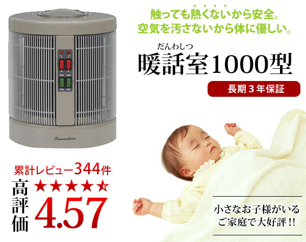 楽天市場】暖話室 1000型 暖房 特典 プログラムタイマー付 遠赤外線