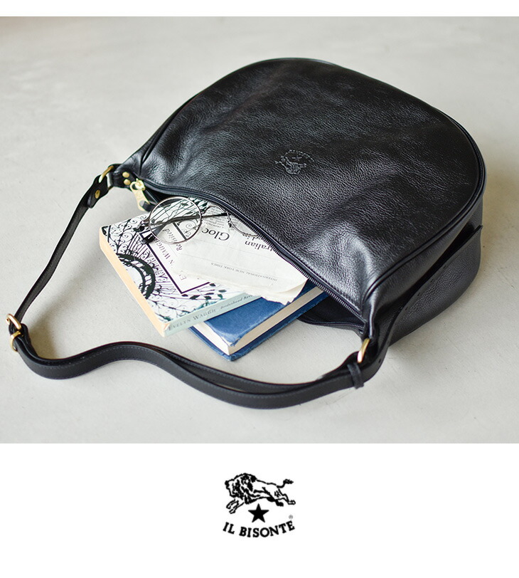 ◇【国内正規販売店】[411758]IL BISONTE(イルビゾンテ)三日月型