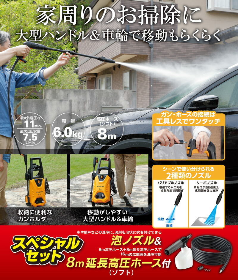 ユアサプライムス.com｜京セラインダストリアルツールズ 高圧洗浄機