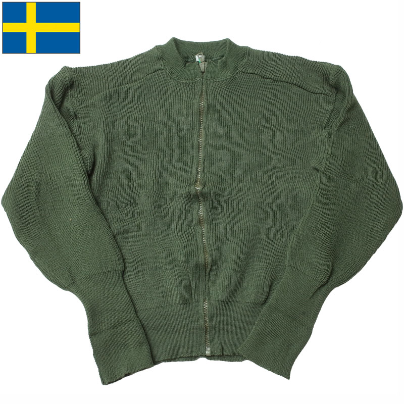 楽天市場】スウェーデン軍 ジッパーセーター グリーン デッドストック