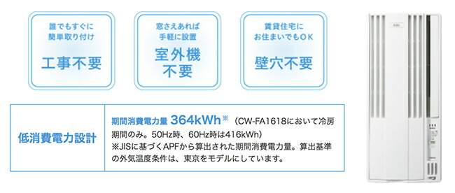楽天市場】【あす楽】CORONA コロナ ウインドエアコン 冷房専用CW-1818