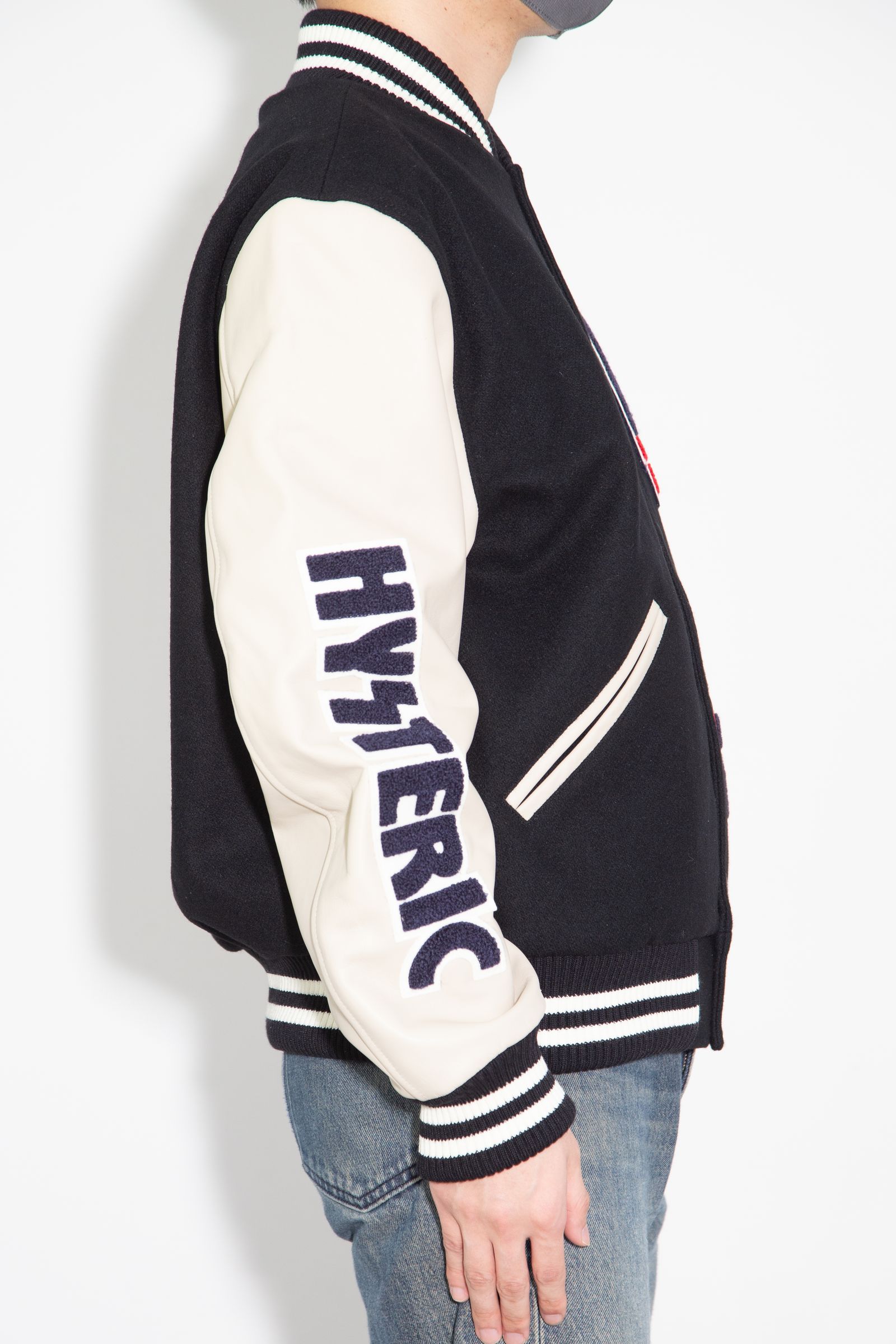 HYSTERIC GLAMOUR - SPEAK NO EVILワッペン スタジャン / ブラック | Tempt