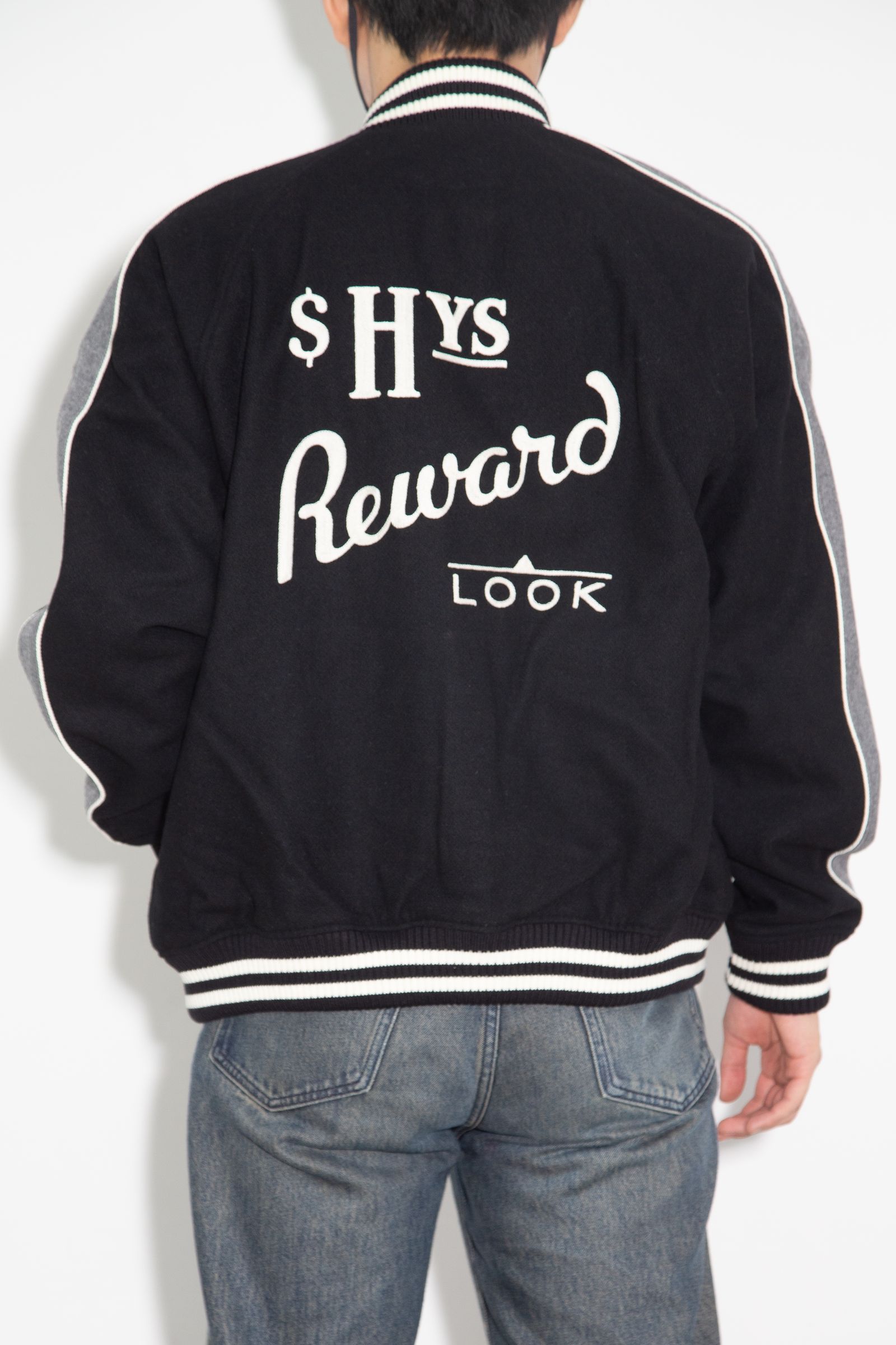 HYSTERIC GLAMOUR - HG REWARD刺繍 スタジャン / ブラック | Tempt