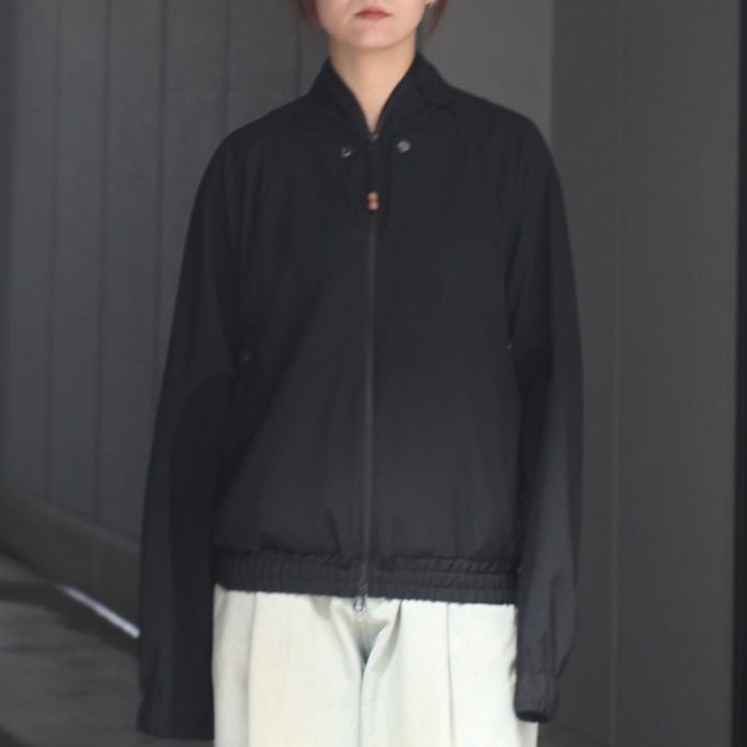 jianye ジェンイェ23aw solid zip top チャコール JIAN YE ジェンイェ